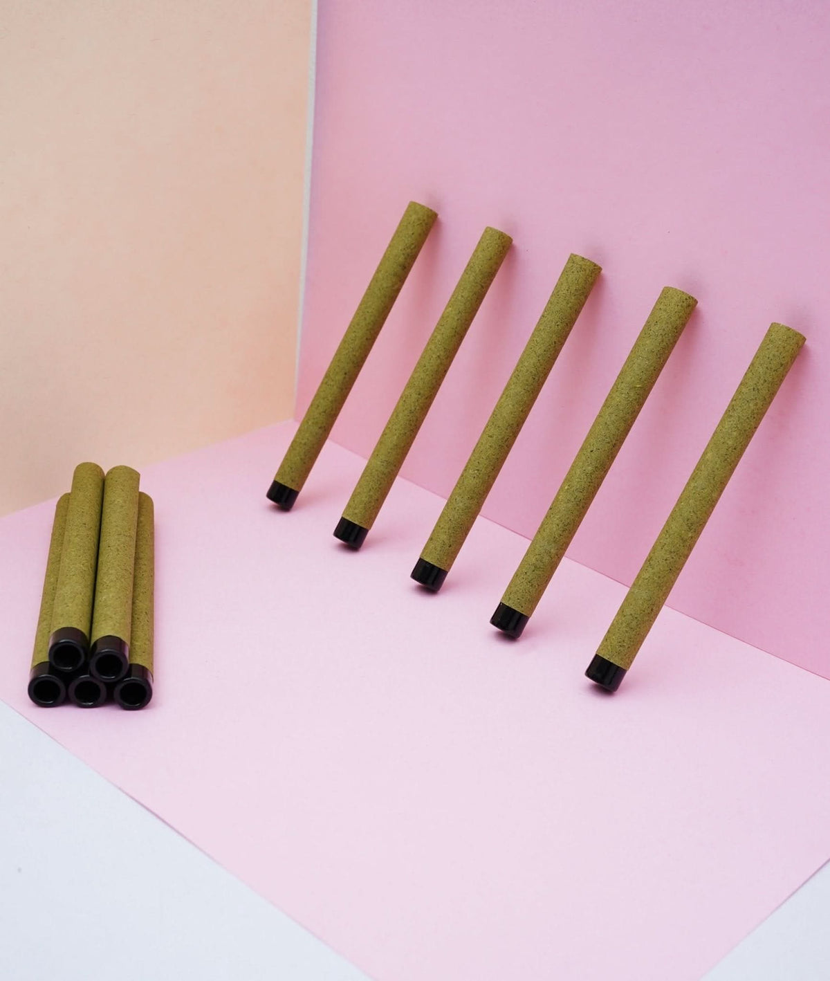 98mm Standard Green Hemp Wrap Blunt Ceramic Filter 11mm Dia Tubes 005