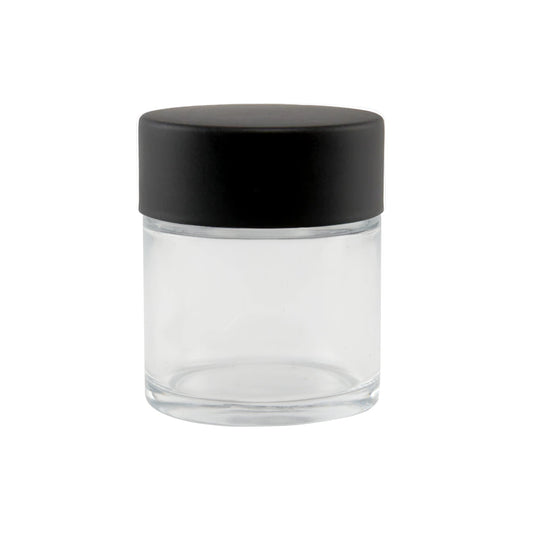 Concentrate Glass Jar w/ Cap 1oz / 44mm, 200-Pack, Child Resistant (Loud Lock)