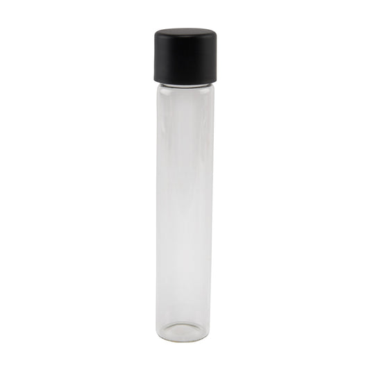 Glass Tube w/ Cap 116mm / 22mm, 500-Pack, Child Resistant (Loud Lock)