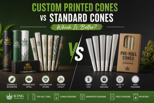 Custom Printed Cones vs Standard Cones: Which Is Better for Modern Cannabis Brands?