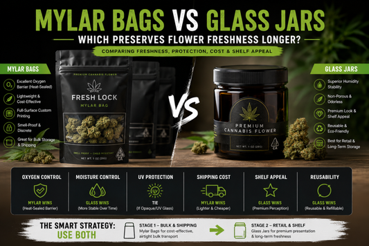 Mylar Bags vs Glass Jars: Which Preserves Flower Freshness Longer?