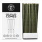 98mm Standard Green Hemp Wrap Blunt Spiral Filter (Paper) Cones