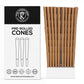 84mm (1-1/4) Brown Hemp Wrap Blunt Spiral Filter (Paper) Cones