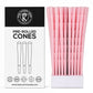 109mm King Size Pink Paper Spiral Filter (Paper) Cones