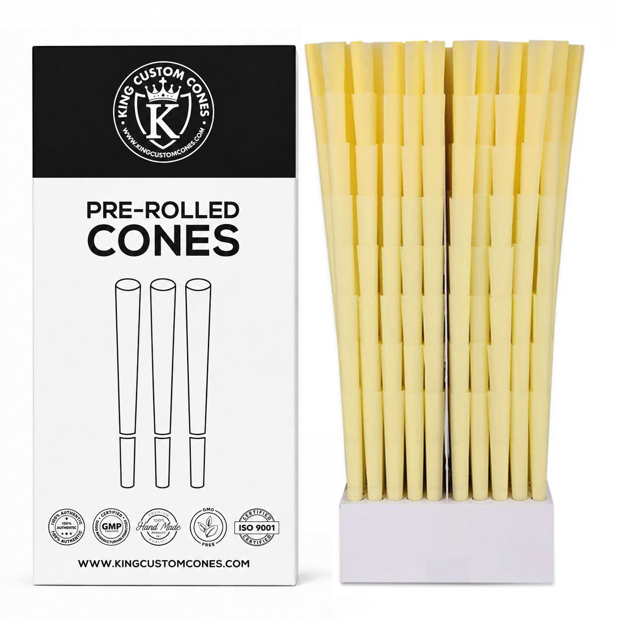 84mm (1-1/4) Yellow Paper MW Filter Cones