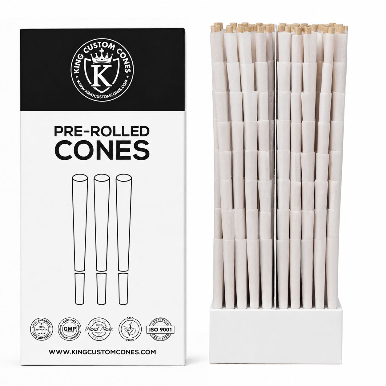 84mm (1-1/4) 100% Organic Hemp Paper MW Filter Cones