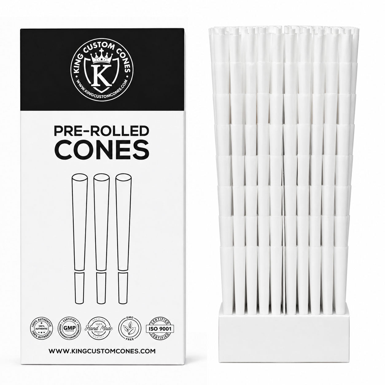 109mm King Size French White Paper Spiral Filter (Paper) Cones