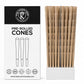 109mm King Size Unrefined Brown Paper Spiral Filter (Paper) Cones