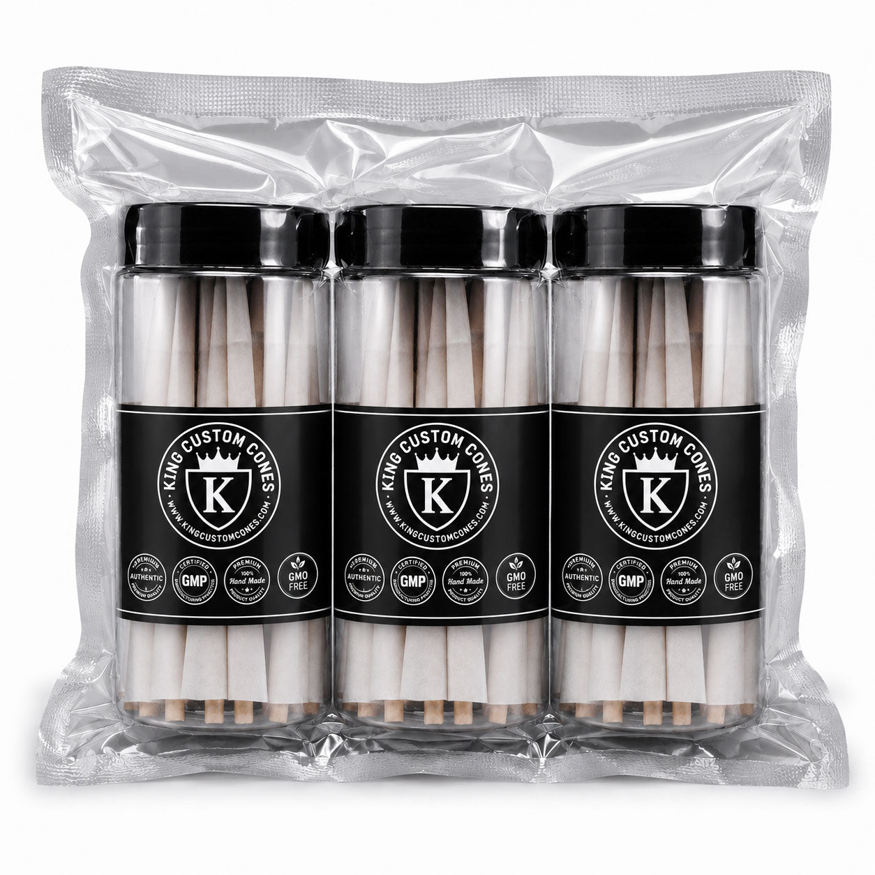 70mm Dogwalker 100% Organic Hemp Paper MW Filter Cones Jars