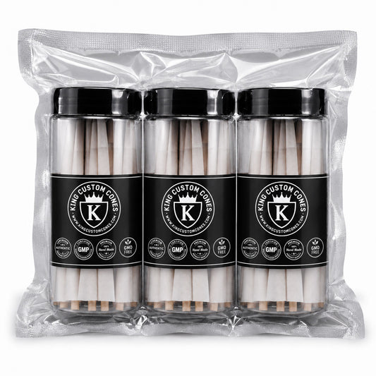 109mm King Size 100% Organic Hemp Paper MW Filter Cones Jars