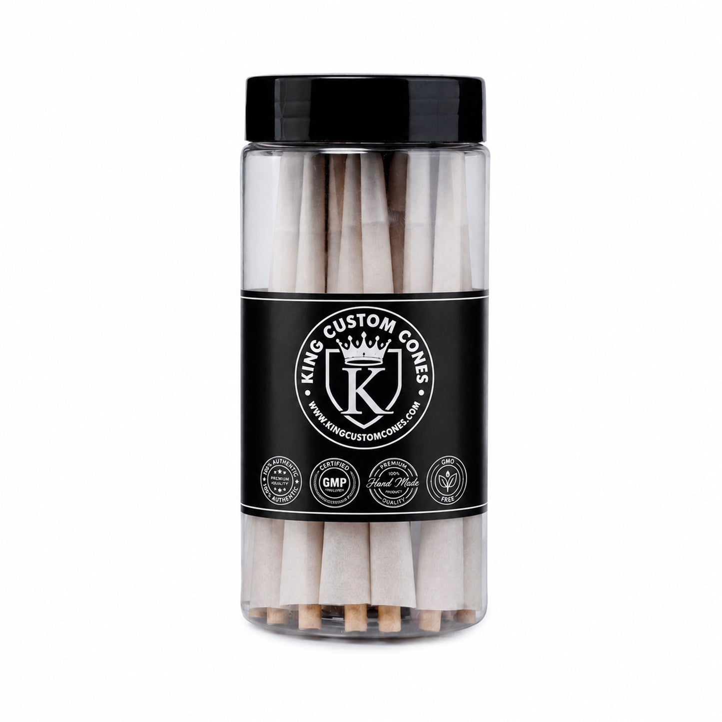 84mm (1-1/4) 100% Organic Hemp Paper MW Filter Cones Jars