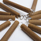 84mm (1-1/4) Brown Hemp Wrap Blunt Glass Filter 9mm Dia Tubes