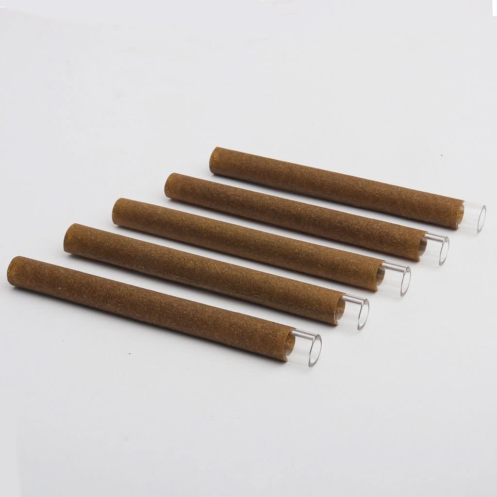 98mm Standard Brown Hemp Wrap Blunt Glass Filter 11mm Dia Tubes