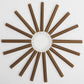 98mm Standard Brown Hemp Wrap Blunt Glass Filter 11mm Dia Tubes