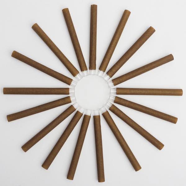 109mm King Size Brown Hemp Wrap Blunt Glass Filter 9mm Dia Tubes