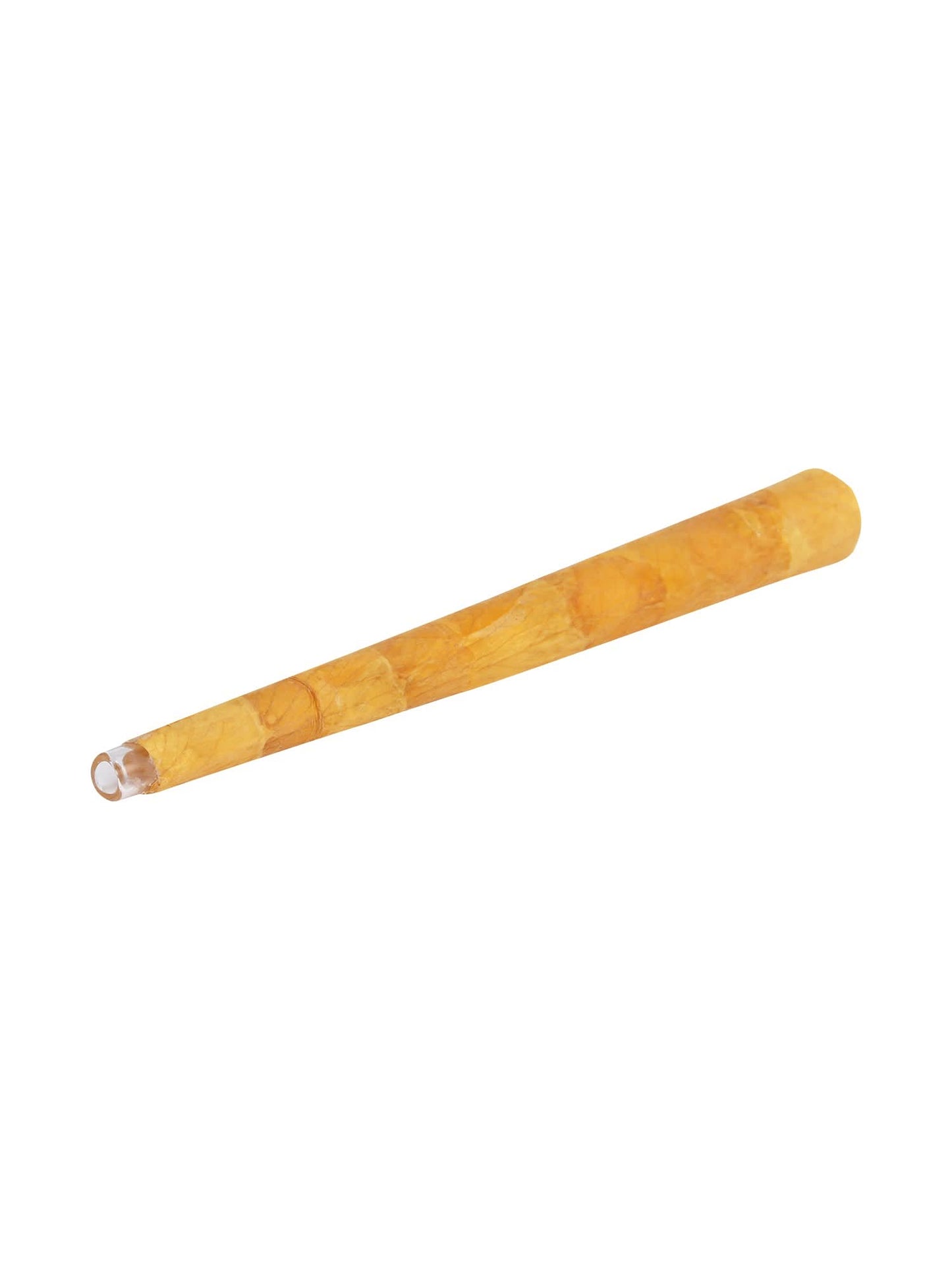 HAND ROLLED GLASS TIPS CONE - YELLOW ROSE PETALS - BOX OF 150 CONES