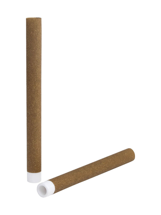84mm (1-1/4) Brown Hemp Wrap Blunt Ceramic Filter 9mm Dia Tubes
