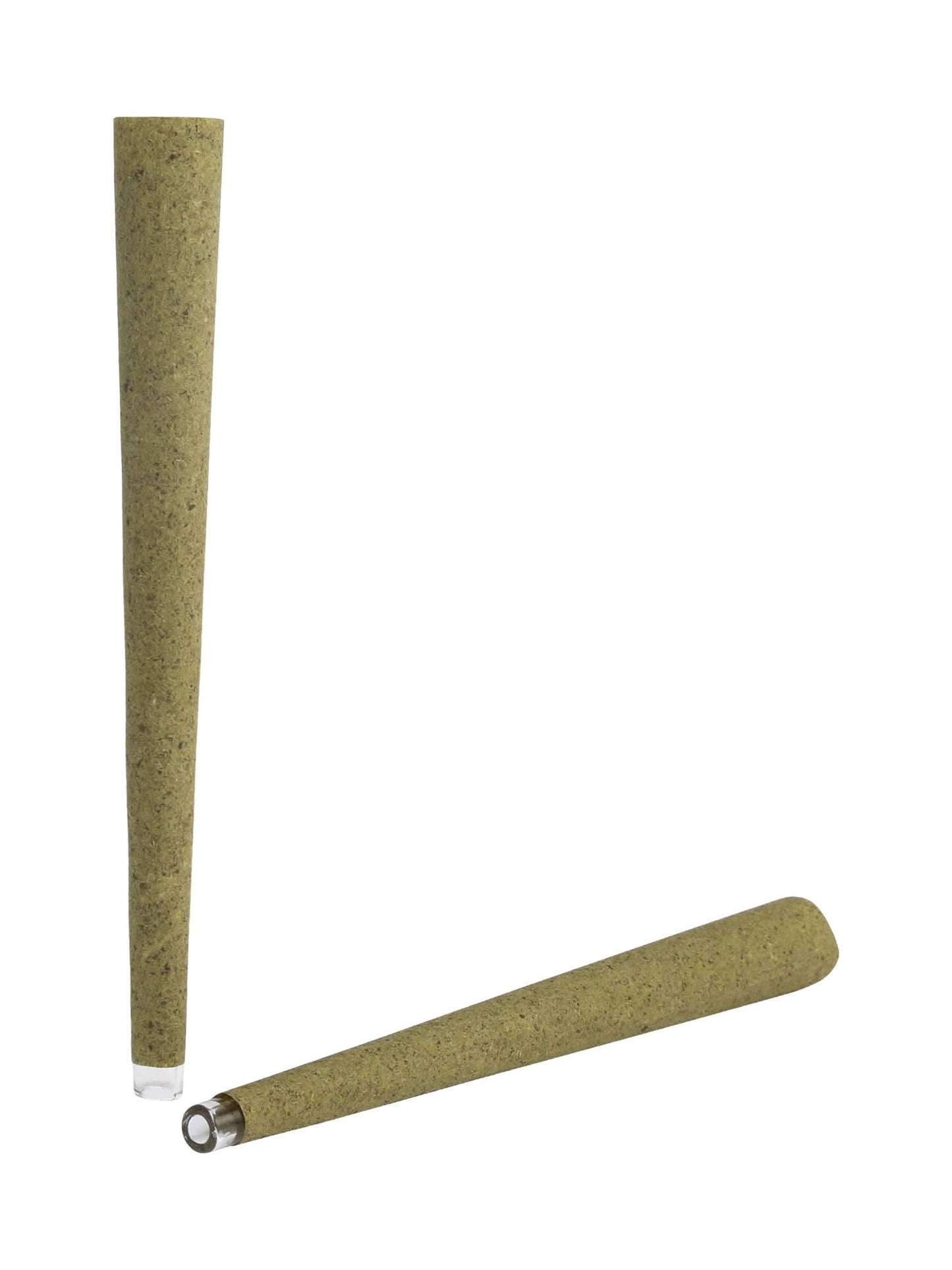 109mm King Size Green Hemp Wrap Blunt Conical Glass Filter Cones