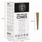 84mm (1-1/4) Brown Hemp Wrap Blunt MW Filter Cones