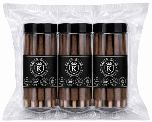 109mm King Size Brown Hemp Wrap Blunt MW Filter Cones Jars