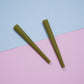 109mm King Size Green Hemp Wrap Blunt Conical Glass Filter Cones
