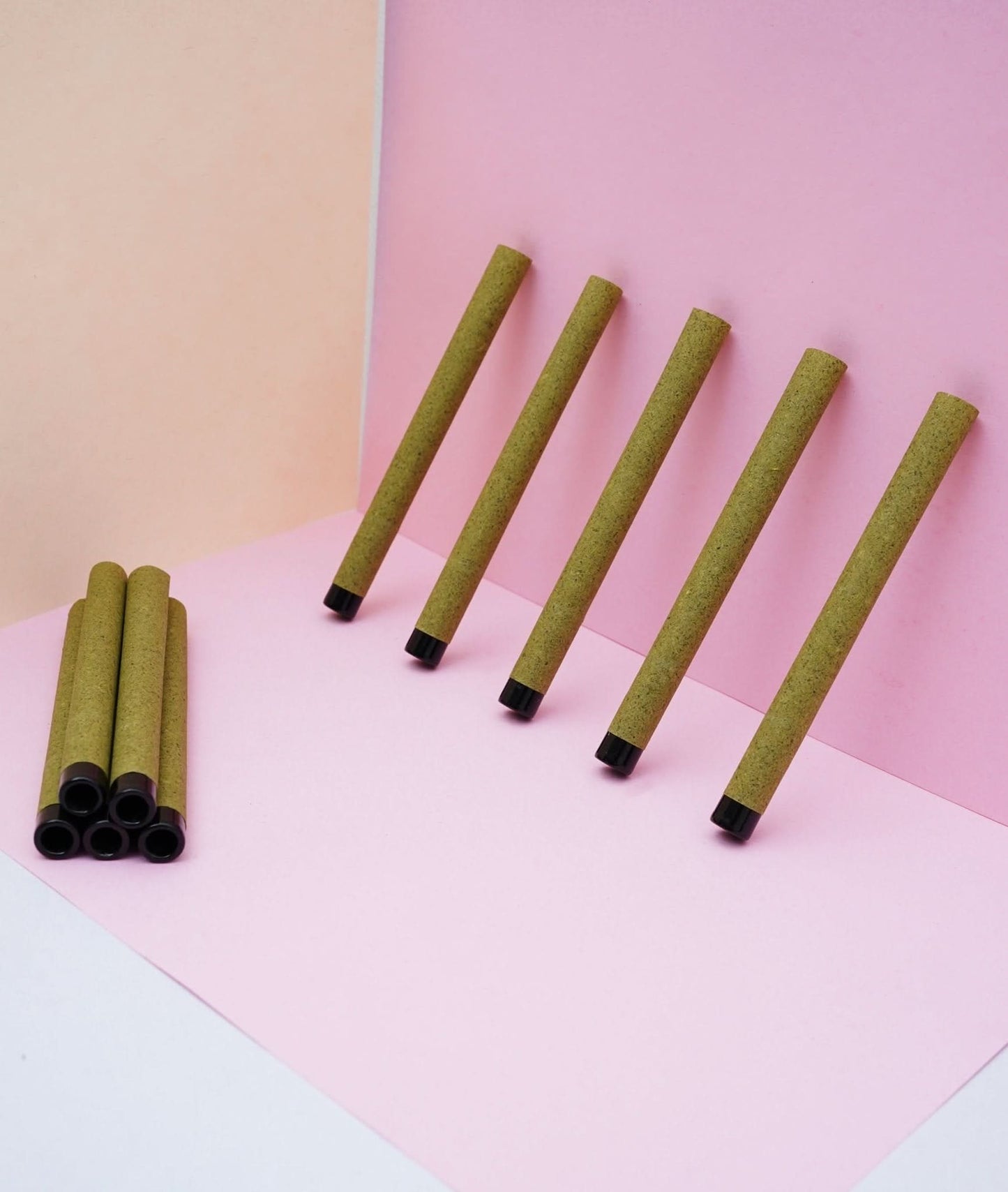 98mm Standard Green Hemp Wrap Blunt Ceramic Filter 11mm Dia Tubes