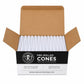 109mm King Size French White Paper Conical Glass Filter Cones