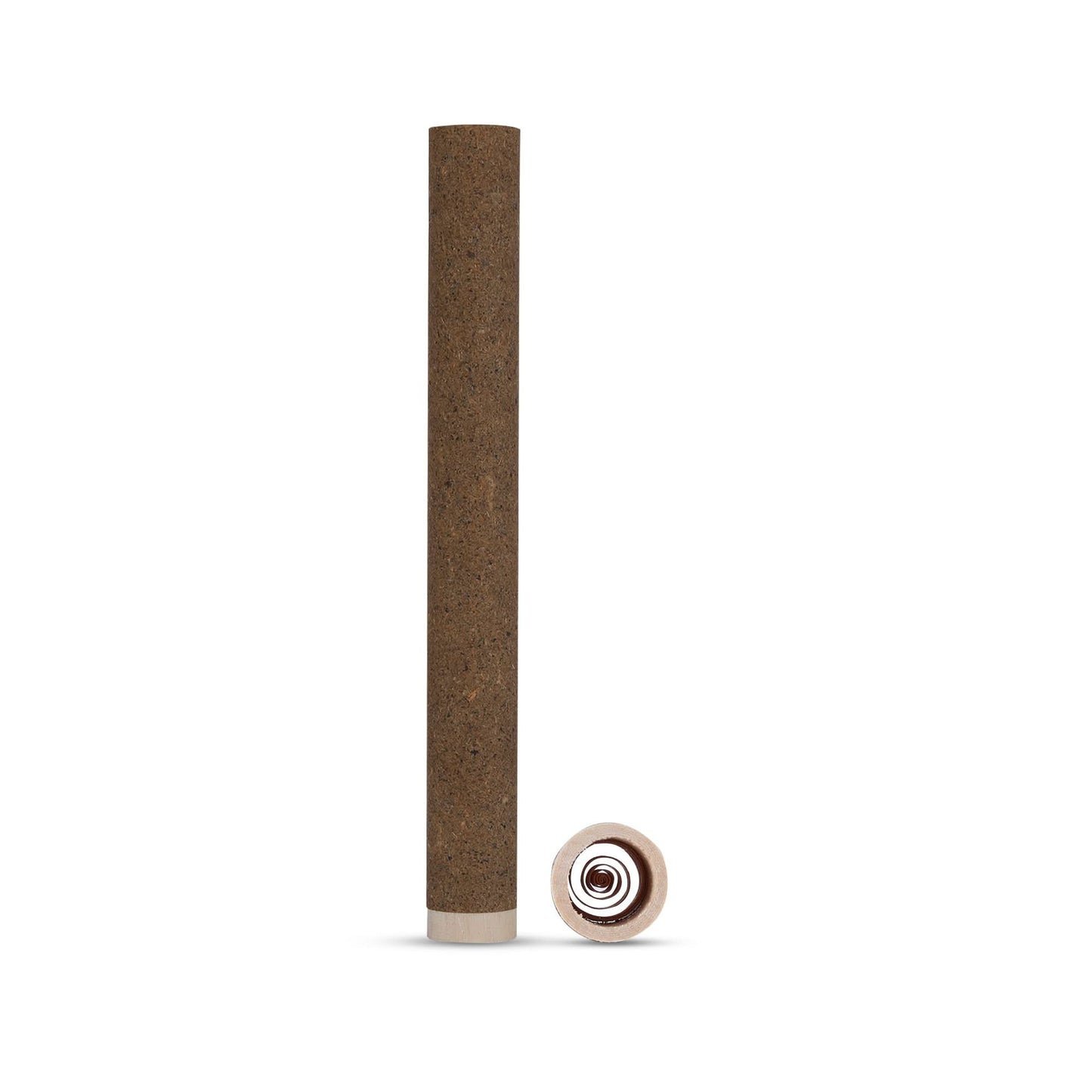 70mm Dogwalker Brown Hemp Wrap Blunt Wood Filter Cylindrical 9mm Dia Tubes
