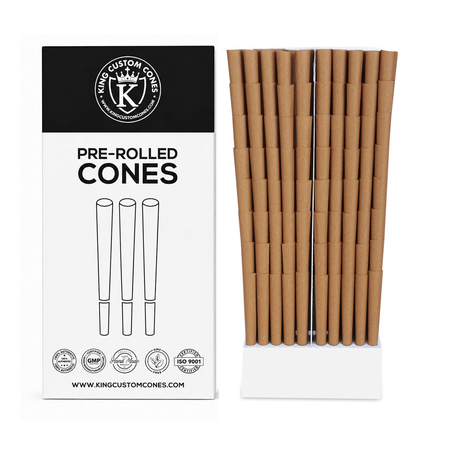 109mm King Size Brown Hemp Wrap Blunt Spiral Filter (Paper) Cones