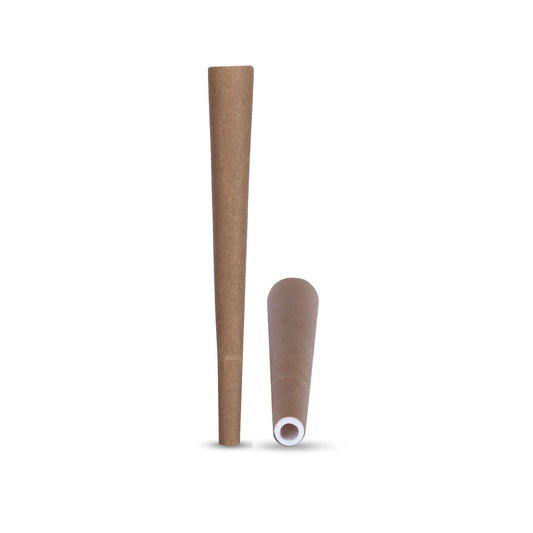70mm Dogwalker Brown Hemp Wrap Blunt Conical Ceramic Filter Cones