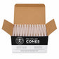 109mm King Size Unrefined Brown Paper Conical Glass Filter Cones