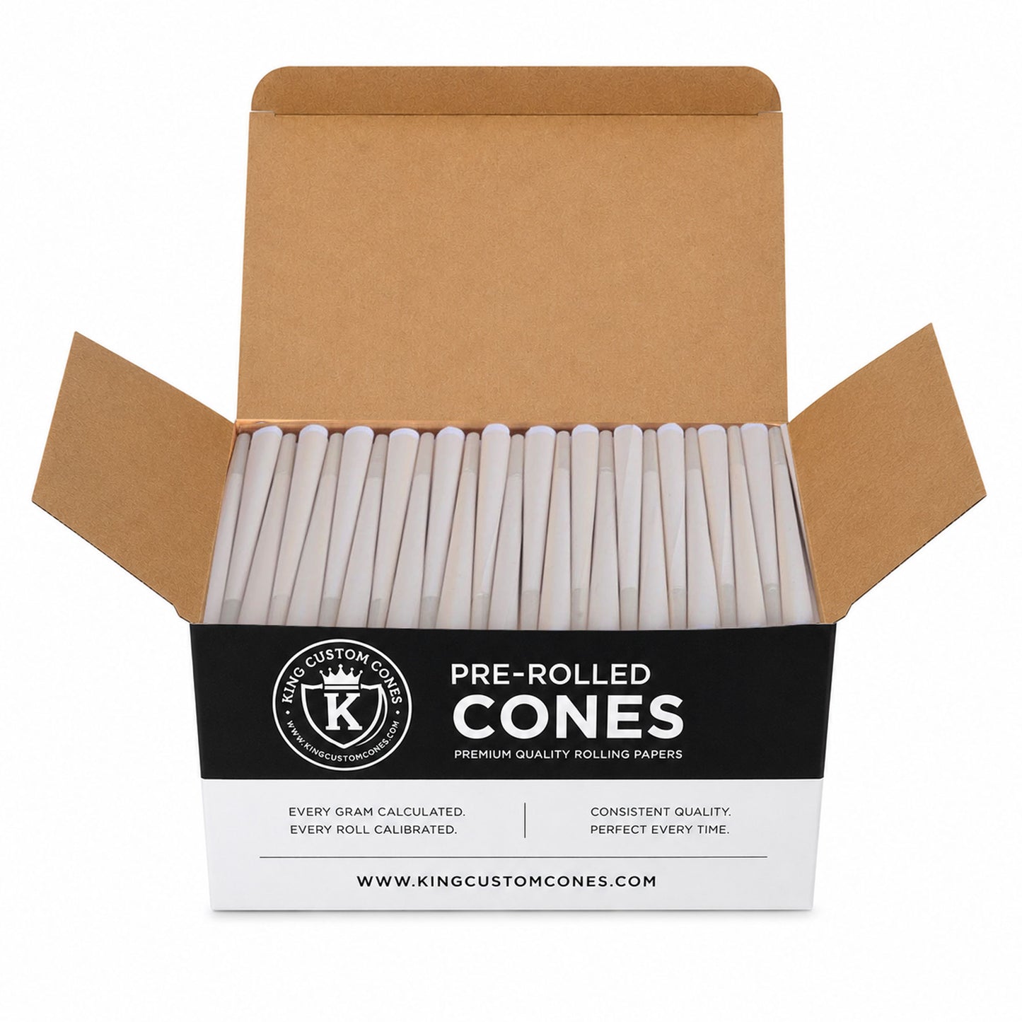 109mm King Size 100% Organic Hemp Paper Conical Glass Filter Cones