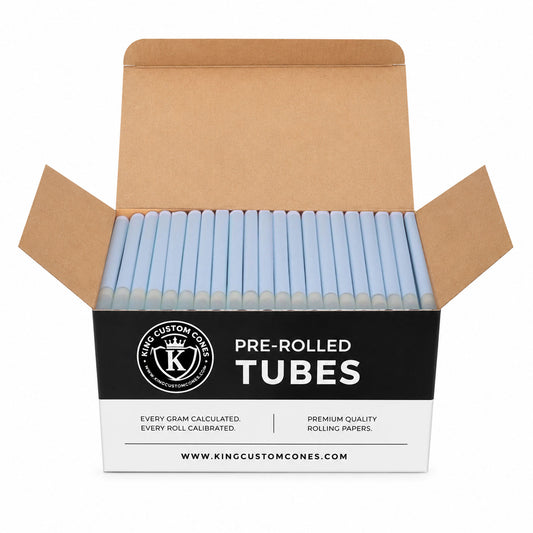 109mm King Size Blue Paper Glass Filter 9mm Dia Tubes