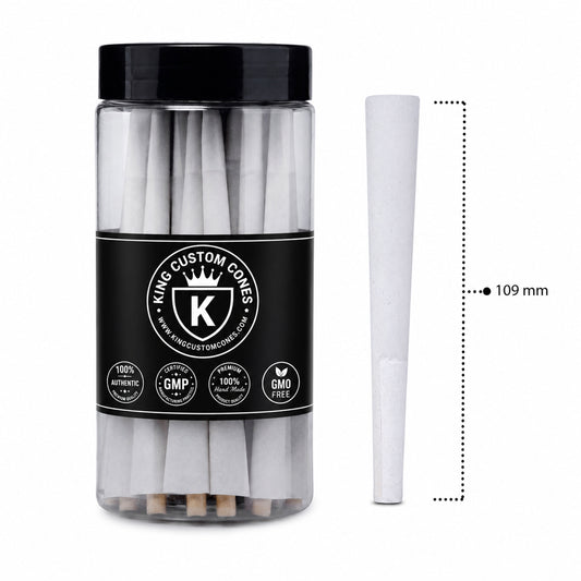 109mm King Size 100% Organic Hemp Paper MW Filter Cones Jars