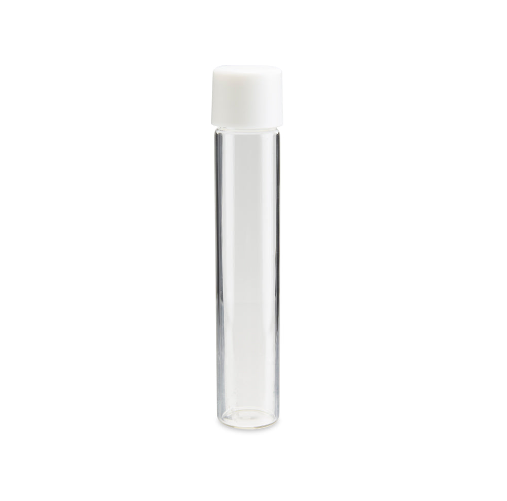 Glass Tube w/ Cap 116mm / 22mm, 12mm Neck, 500-Pack, Child Resistant (Loud Lock)
