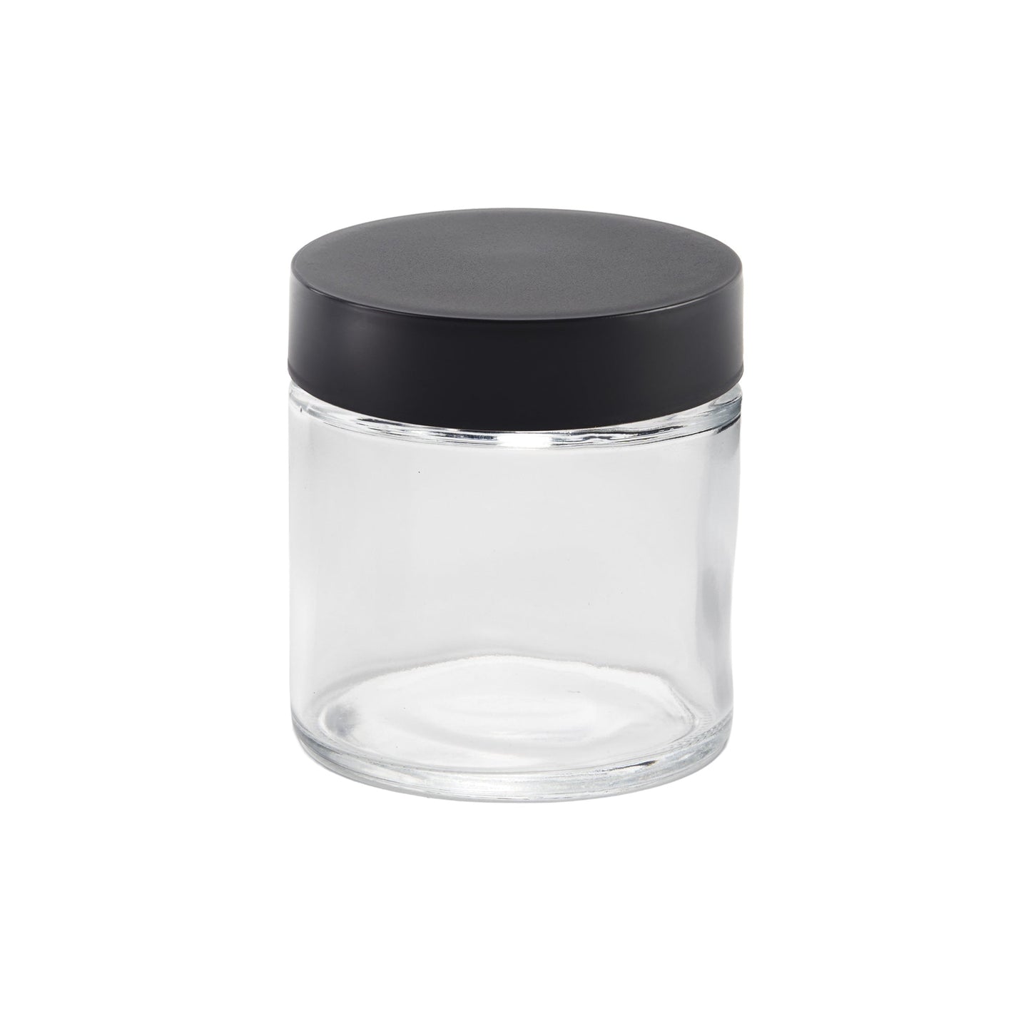 Glass Jar w/ Cap 3oz / 60mm, 100-Pack, Child Resistant (Loud Lock)