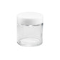 Glass Jar w/ Cap 3oz / 60mm, 100-Pack, Child Resistant (Loud Lock)