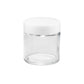 Glass Jar w/ Cap 3oz / 60mm, 100-Pack, Child Resistant (Loud Lock)