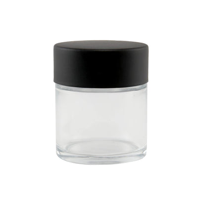 Concentrate Glass Jar w/ Cap 1oz / 44mm, 200-Pack, Child Resistant (Loud Lock) 001