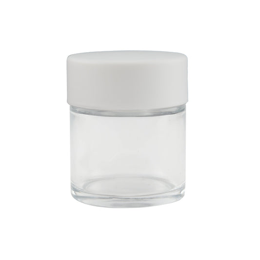 Concentrate Glass Jar w/ Cap 1oz / 44mm, 200-Pack, Child Resistant (Loud Lock)