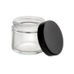 Glass Jar w/ Cap 2oz / 60mm, 100-Pack, Child Resistant (Loud Lock)