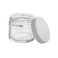 Glass Jar w/ Cap 2oz / 60mm, 100-Pack, Child Resistant (Loud Lock)