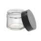 Glass Jar w/ Cap 2oz / 60mm, 100-Pack, Child Resistant (Loud Lock)