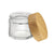 Glass Jar w/ Cap 2oz / 60mm, 100-Pack, Child Resistant (Loud Lock) 005