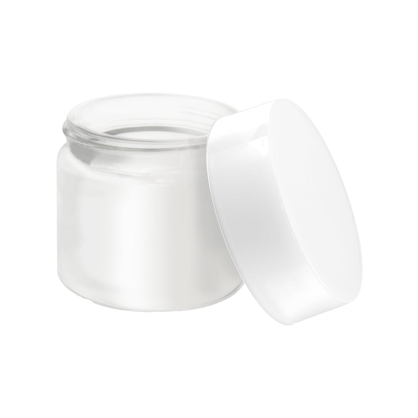 Glass Jar w/ Cap 2oz / 60mm, 100-Pack, Child Resistant (Loud Lock)