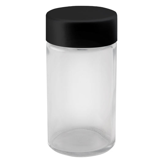 Glass Jar w/ Cap 84mm / 35mm, 200-Pack, Child Resistant (Loud Lock)