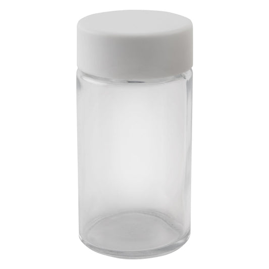 Glass Jar w/ Cap 84mm / 35mm, 200-Pack, Child Resistant (Loud Lock)