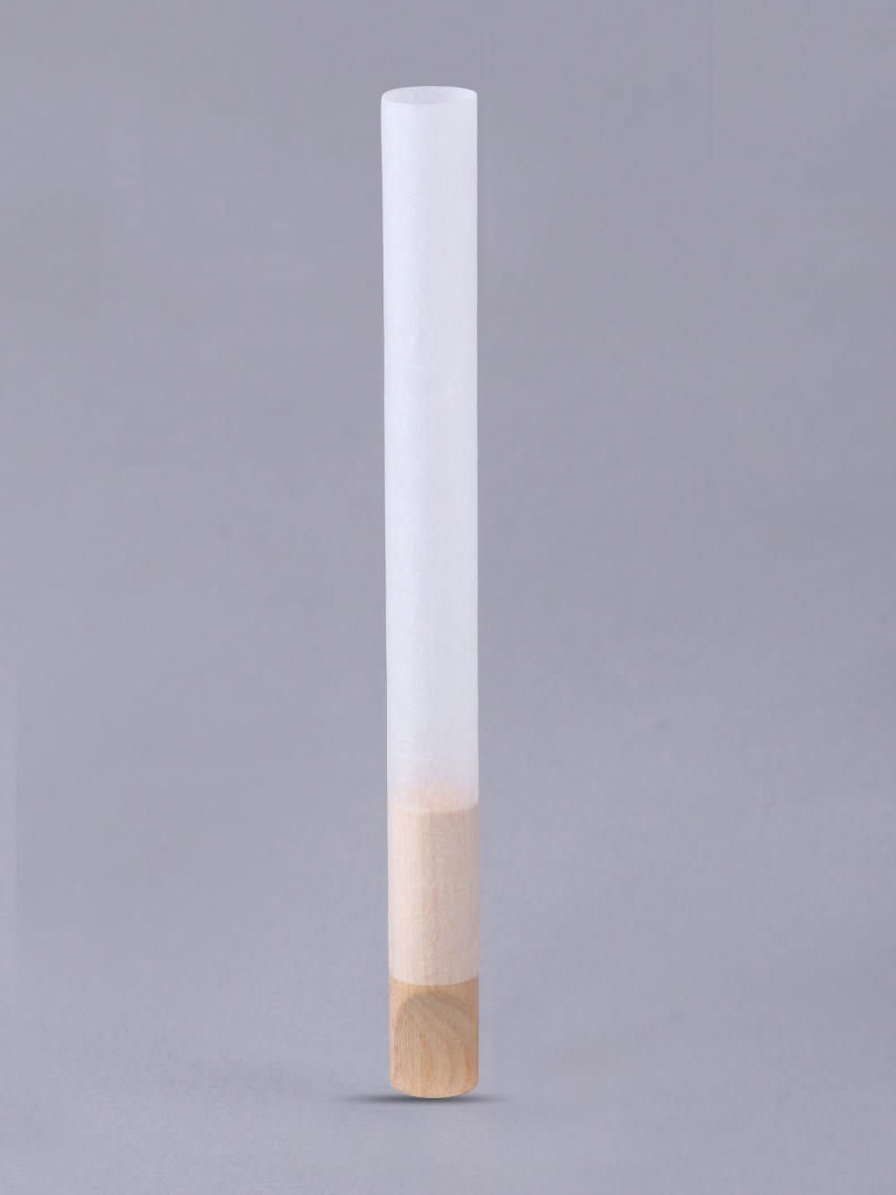 109mm King Size French White Paper Wood Filter Pinched 9mm Dia Tubes