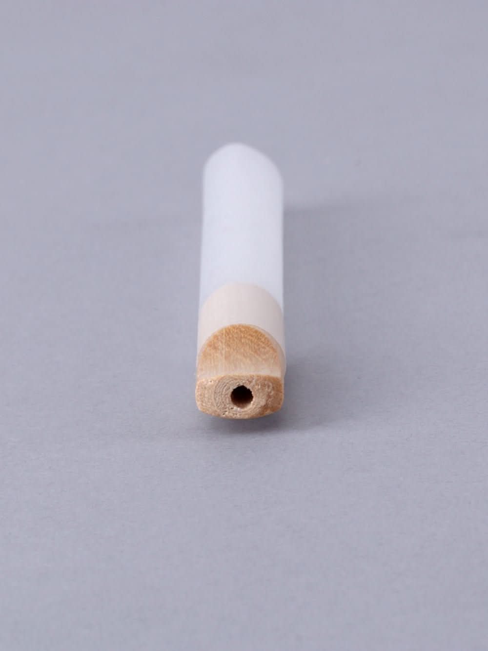 84mm (1-1/4) French White Paper Wood Filter Pinched 9mm Dia Tubes