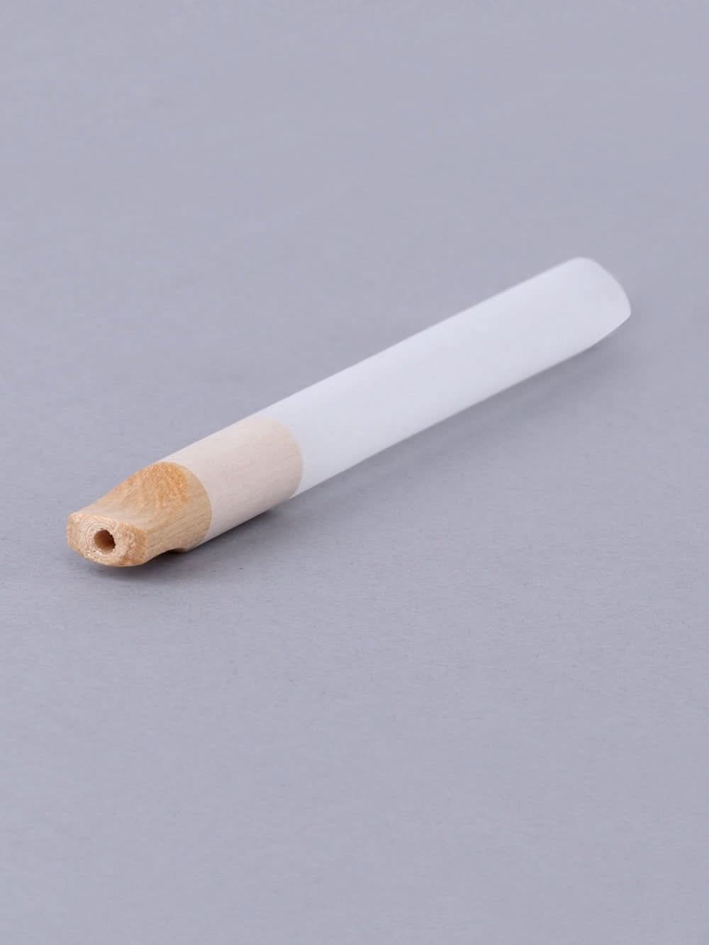 109mm King Size French White Paper Wood Filter Pinched 9mm Dia Tubes